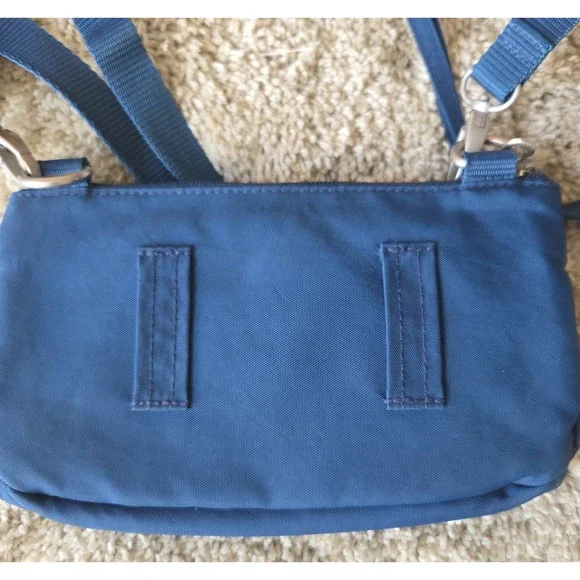 Baggallini NEW! Mini CROSSBODY Medium BLUE CROSSBODY/WRISTLET/FANNY PACK/WALLET - Picture 3 of 3